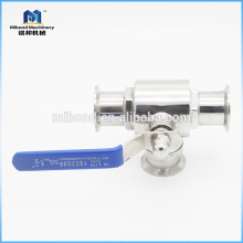 Neues Produkt 2-Wege-Tri-Clamp 1/2 &quot;Edelstahl-Kugelhahn